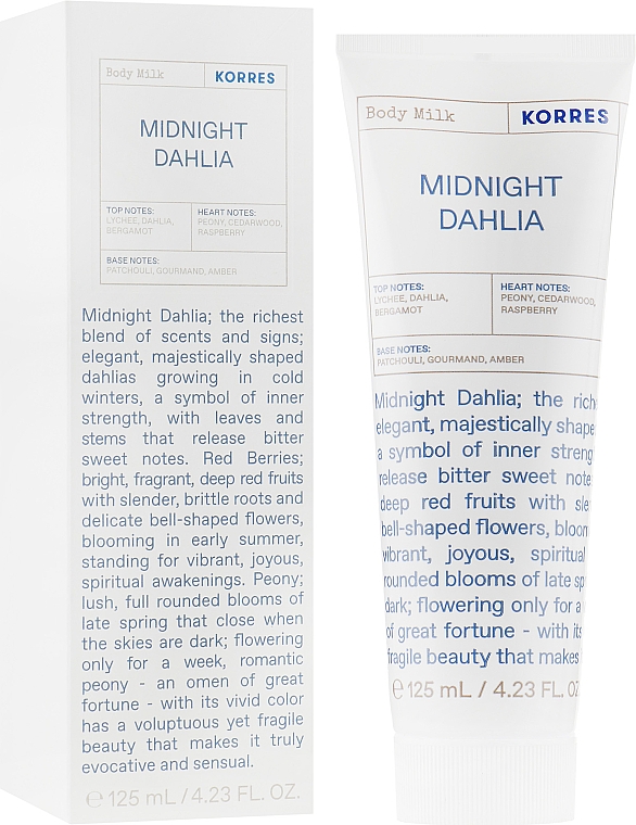 Молочко для тіла - Korres Body Milk Midnight Dahlia — фото N1