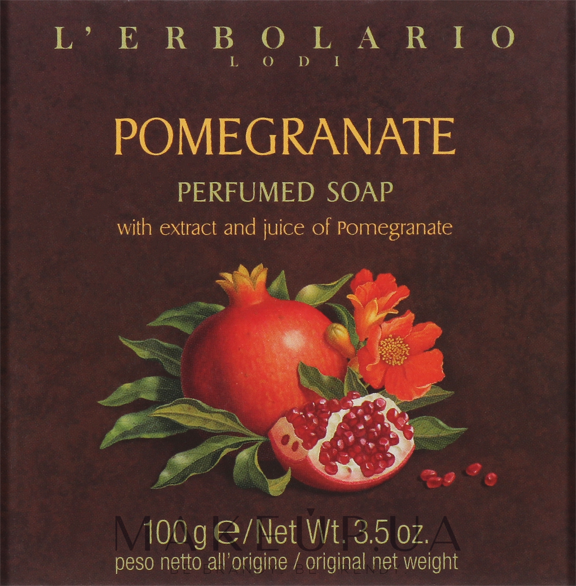 Мыло с ароматом граната - L'Erbolario Lodi Pomegranate Scented Soap — фото 100g