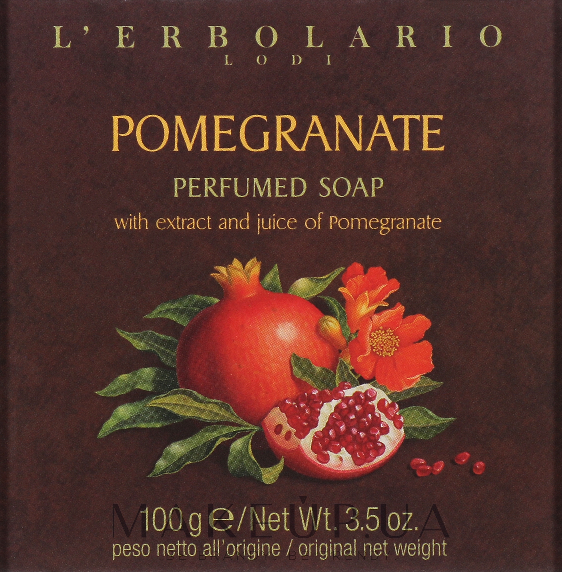 Мило з ароматом граната - L'Erbolario Lodi Pomegranate Scented Soap — фото 100g