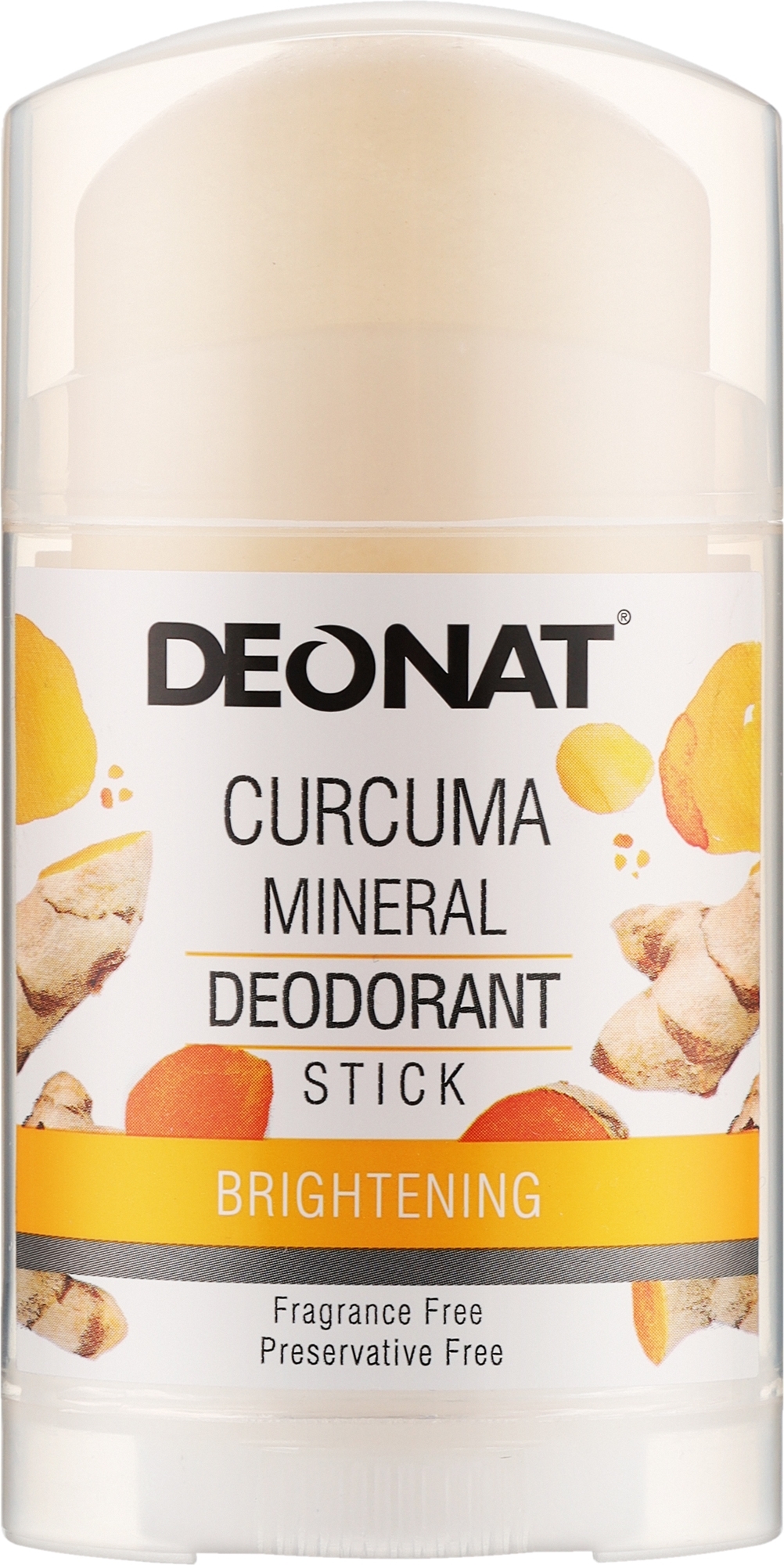 Мінеральний дезодорант з куркумою - Deonat Curcuma Deodorant — фото 100g