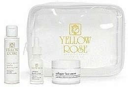 Парфумерія, косметика Набір - Yellow Rose Face Collagen Mini Set(water/100ml + f/cr/30ml + ser/20ml)