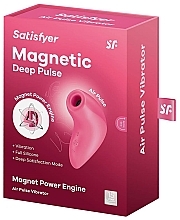 Парфумерія, косметика Вібратор для клітора, рожевий - Satisfyer Magnetic Deep Pulse Air Pulse Vibrator