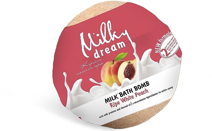 Бомба для ванн "Стигла полуниця" з молочними протеїнами - Milky Dream