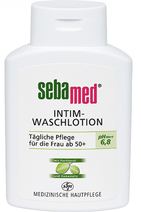 Лосьйон для інтимної гігієни з гамамелісом - Sebamed Sensitive Skin Intimate Washing Lotion pH 6.8 — фото N1