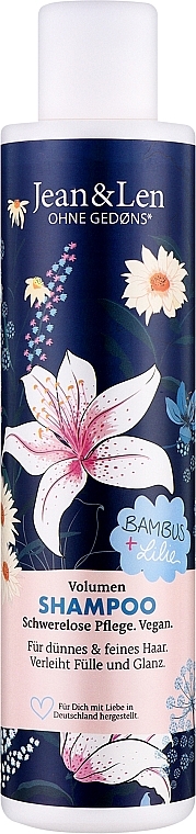 Шампунь для объема волос с бамбуком и лилией - Jean & Len Shampoo — фото N1