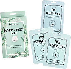 Набор - Kocostar Happy Feet Kit (f/mask/2x14ml + f/peeling/40ml) — фото N2