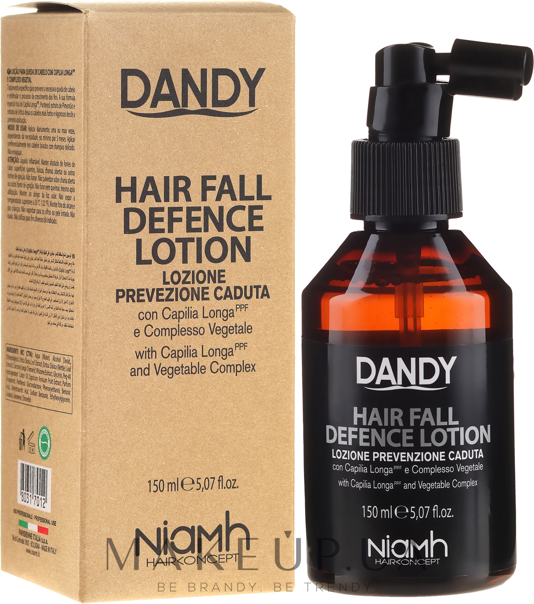 Защитный лосьон от выпадения волос - Niamh Hairconcept Dandy Hair Fall Defence Lotion — фото 150ml
