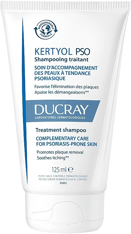 УЦЕНКА Восстанавливающий шампунь для волос - Ducray Kertyol P.S.O. Rebalancing Treatment Shampoo * — фото N1