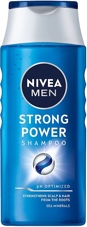 Шампунь для мужчин - NIVEA MEN Strong Power Shampoo — фото N1