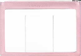 Косметичка прозрачная, розовая - Nanshy Clear PVC Makeup Pouch  — фото N1