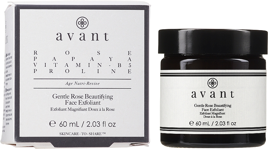 Антивозрастной крем-пилинг для лица с экстрактом розы - Avant Skincare Gentle Rose Beautifying Face Exfoliant — фото N1
