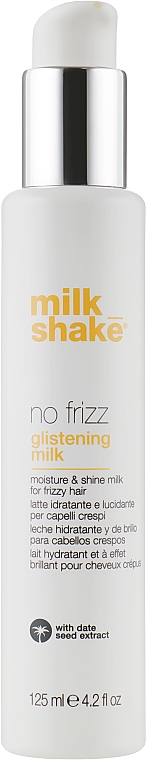 Зволожувальне молочко для блиску волосся - Milk_Shake No Frizz Glistening Milk — фото N1