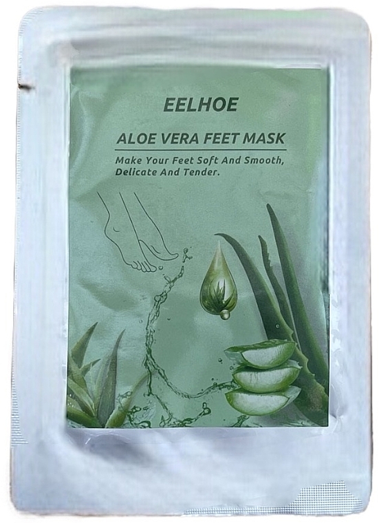 Педикюрные носки для пилинга с алоэ вера - Bubble Bar Aloe Vera Feet Mask — фото N1