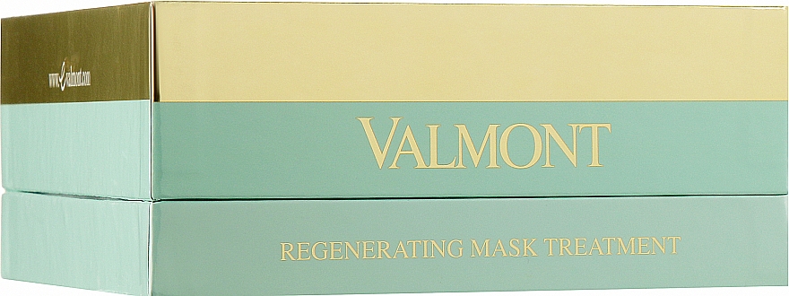Набор восстанавливающих коллагеновых масок для лица - Valmont Intensive Care Regenerating Mask Treatment (mask/5x35g + serum/5x1.8ml + water/60ml) ) — фото N1