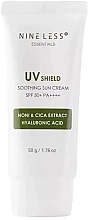 Сонцезахисний крем із центелою та ноні - Nineless Essentials UV Shield Soothing Sun Cream SPF 50+/PA++++ (пробник) — фото N1