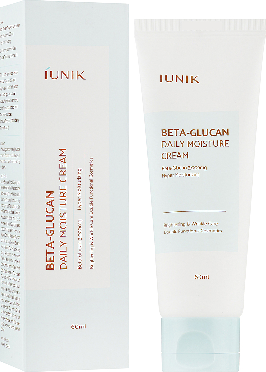 Зволожувальний крем для обличчя - iUNIK Beta-Glucan Daily Moisture Cream * — фото N1