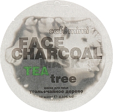 Парфумерія, косметика Маска для обличчя "Бамбукове вугілля та чайне дерево" - Cafe Mimi Charkoal & Tea Tree Face Mask