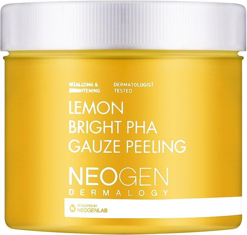 Отшелушивающие пады с экстрактом лимона - Neogen Dermalogy Lemon Bright Pha Gauze Peeling — фото N1
