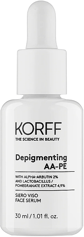 Антипигментарная сыворотка для лица - Korff Depigmenting AA-PE Face Serum — фото N1