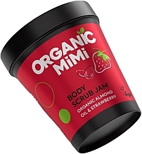 Скраб для тіла «Мигдаль та полуниця» - Organic Mimi Body Scrub Jam Almond & Strawberry — фото N1