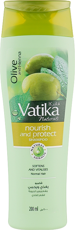 Питательный шампунь для волос - Dabur Vatika Virgin Olive Nourishing Shampoo — фото N1