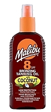 Парфумерія, косметика Олія для тіла з ефектом бронзової засмаги - Malibu Bronzing Tanning Oil SPF8 With Coconut