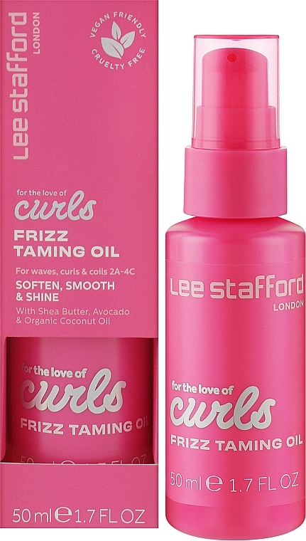 Масло для вьющихся волос - Lee Stafford For The Love Of Curls Frizz Taming Oil — фото N2