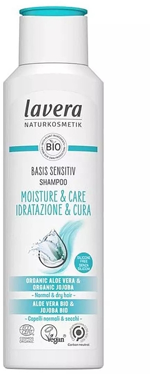 Шампунь для волосся - Lavera Basis Sensitiv Shampoo Moisture & Care — фото N1