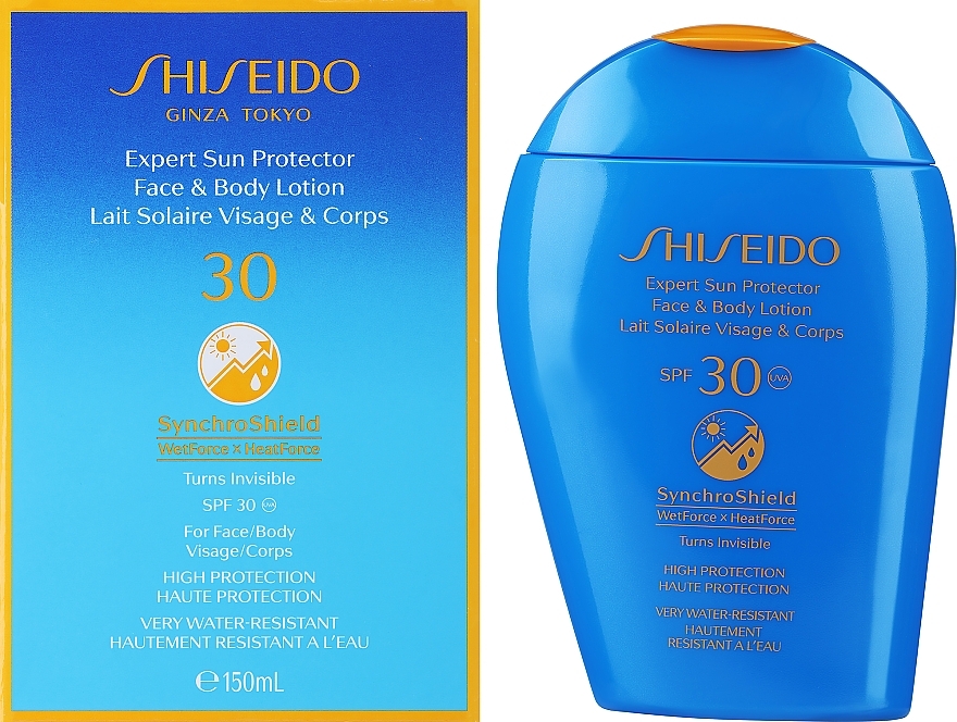 Сонцезахисний лосьйон для обличчя і тіла - Shiseido Expert Sun Protection Face and Body Lotion SPF30 — фото N2