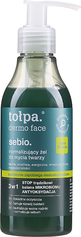 Очищаючий гель для обличчя - Tolpa Dermo Sebio Face Gel — фото N5