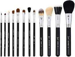 Набір пензлів для макіяжу, 12 шт. - Sigma Beauty Essential Brush Set — фото N2