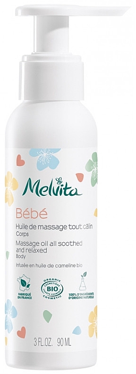 Масажна олія для дітей - Melvita Baby Massage Oil — фото N1