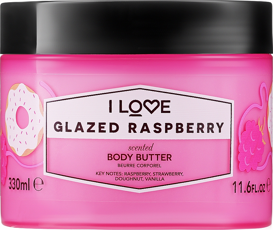 Масло для тела "Глазированная малина" - I Love Glazed Raspberry Body Butter  — фото N3