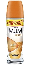 Антиперспирант шариковый "Персик" - Mum Peach 48H+ Protection Anti-Perspirant  — фото N1