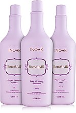 Набор "Ботокс для волос" - Inoar BotoHair (shmp/1000ml + collagen/1000ml + balm/1000ml) — фото N1