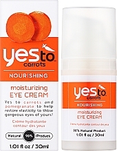 Питательный увлажняющий крем для кожи вокруг глаз - Yes To Carrots Moisturizing Eye Cream — фото N2