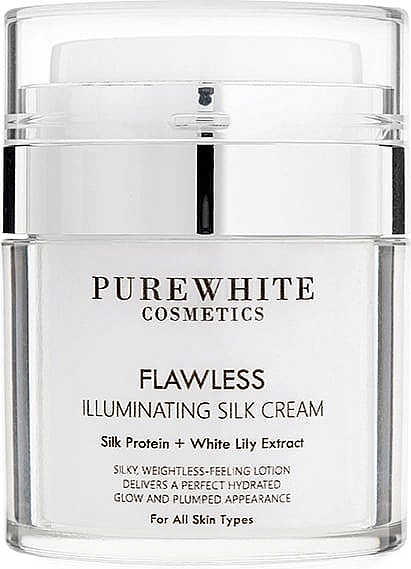 Крем для сяйва шкіри - Pure White Cosmetics Flawless Illuminating Silk Cream — фото N1