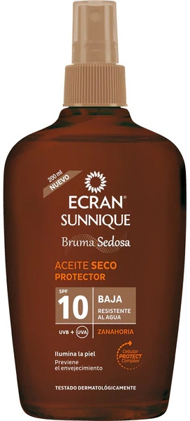 Сонцезахисна олія - Ecran Sunnique Sunscreen Silky Oil Spf10 — фото N1