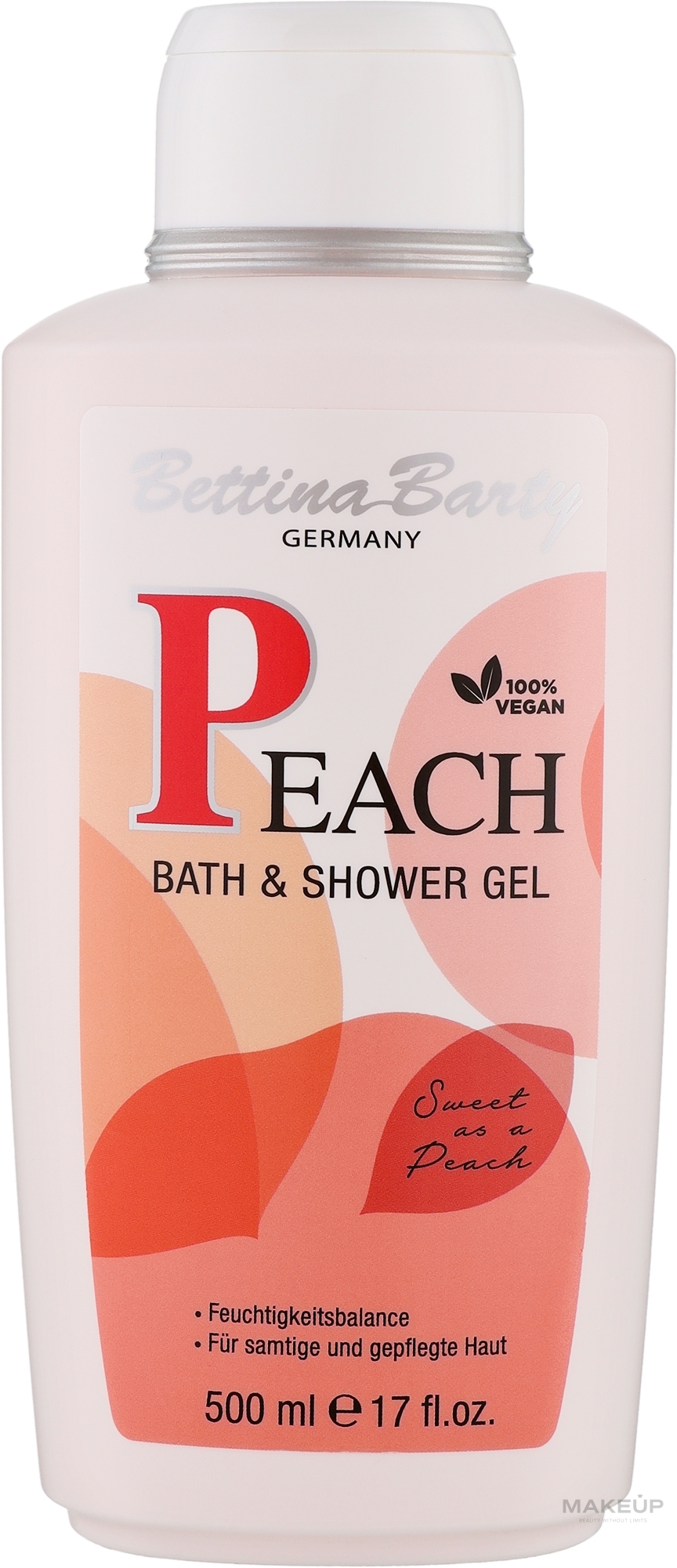 Гель для душу та ванни "Персик" - Bettina Barty Peach Bath & Shower Gel — фото 500ml