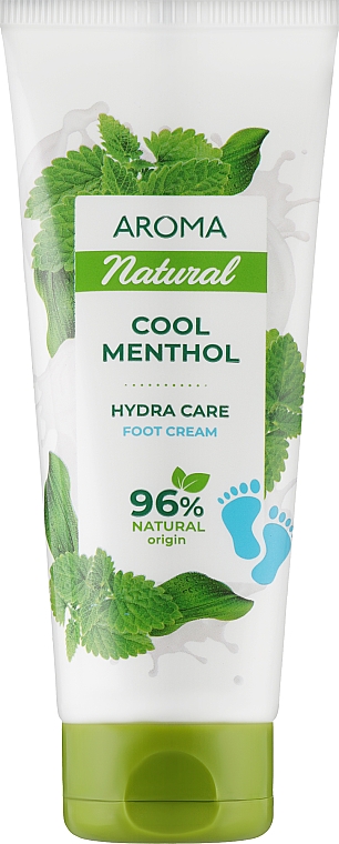 Крем для ніг з ментолом - Aroma Green Line Menthol Softening Foot Cream — фото N1