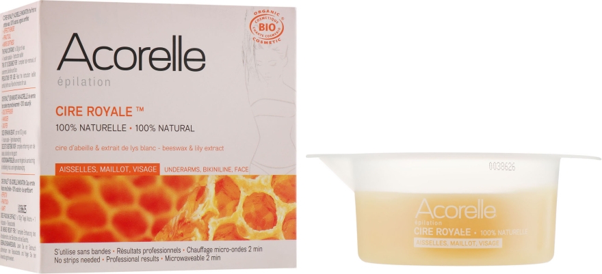 Воск для депиляции деликатных зон "Пчелиное молочко" - Acorelle Cire Royale Wax
