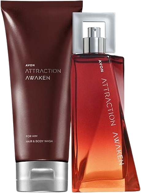 Avon Attraction Awaken For Him - Набір (edt/75ml + sh/gel/200ml) — фото N1