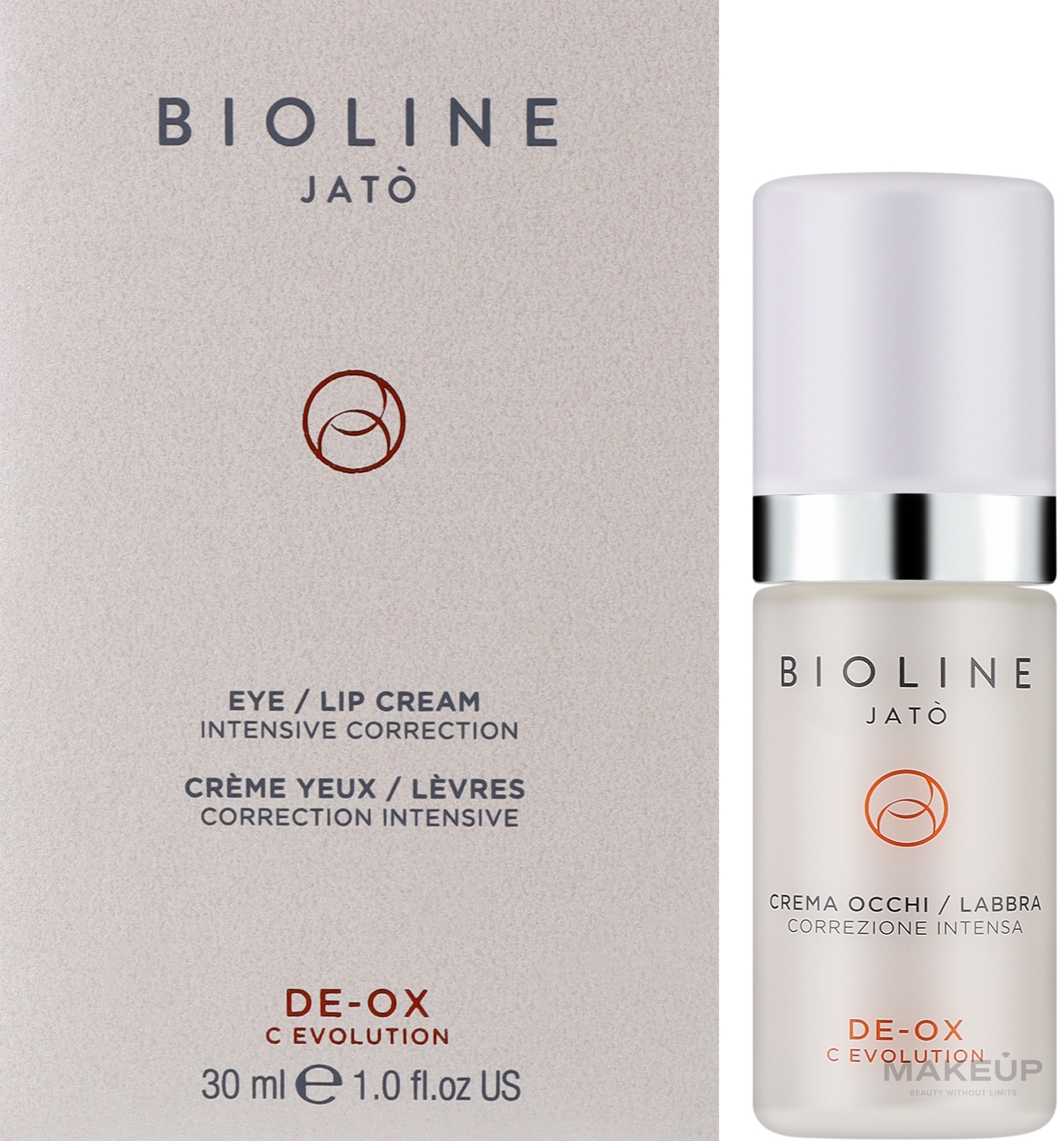 Витаминизирующий крем для глаз и губ - Bioline Jato De-Ox C Evolution Eye & Lip Cream — фото 30ml