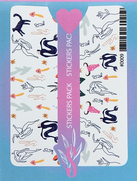 Дизайнерские наклейки для ногтей "Color 0009" - StickersSpace  — фото N1