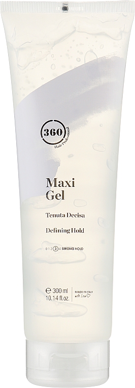 Гель для укладки волос сильной фиксации, туба - 360 Maxi Gel — фото N1