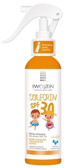 Сонцезахисний спрей для дітей SPF 30 - Iwostin Solecrin Spray For Kids SPF 30 — фото N1
