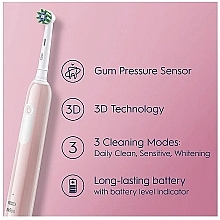 Електрична зубна щітка, рожева - Oral-B Pro 1 Cross Action Electric Toothbrush Pink — фото N6