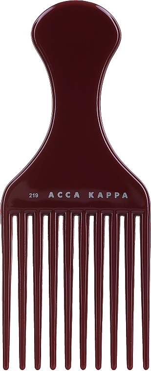 Гребень для волос 219, вишневый - Acca Kappa Pettine Afro Basic — фото N1