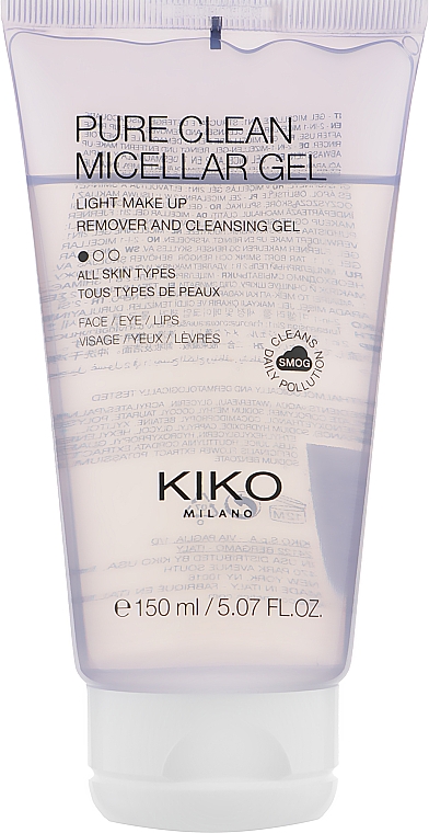 Мицеллярный гель для умывания - Kiko Milano Pure Clean Micellar Gel — фото N1