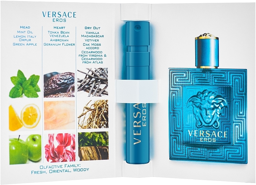 Versace Eros - Туалетная вода (пробник) — фото N2